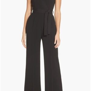 Tahari sleeveless crepe jumpsuit
